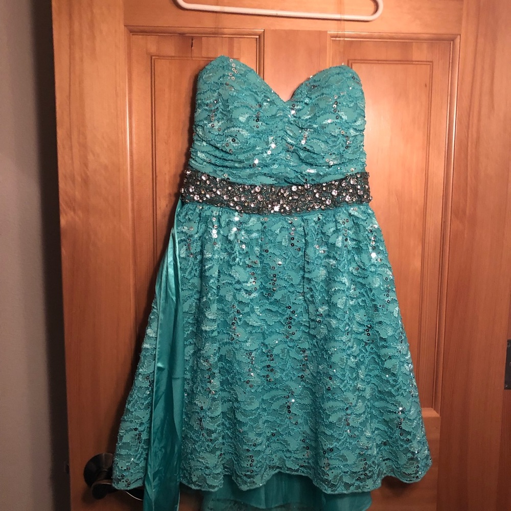 Strapless more formal dress